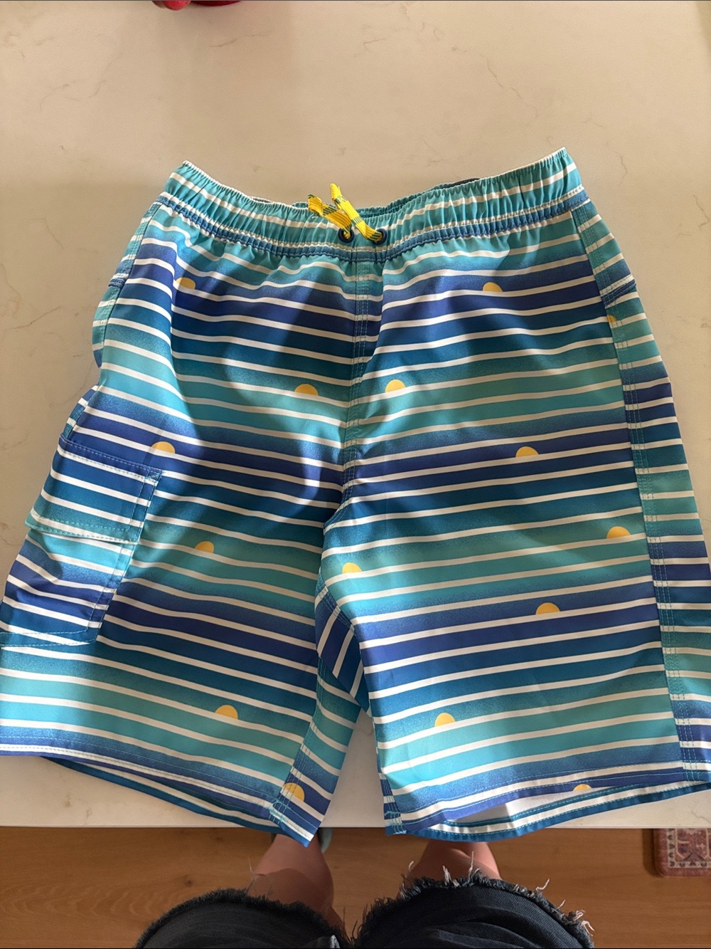 L.L. Bean swim trunks size 8